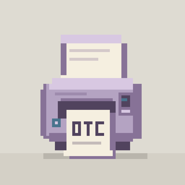 Printer 4945, Lilac case on a Chalk backdrop